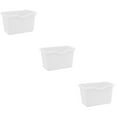 thumbnail image 1 of GOOHOCHY Practical Design Rectangular Waste Basket White PP 3Pcs 8.3x5.3x4.9in, 1 of 8