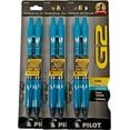 thumbnail image 1 of (3) Pilot G2 Turquoise Pens with Turquoise Ink, Retractable Gel Ink Rolling Ball, 0.7 mm, Fine Point, 2-Pack (13366), 1 of 1