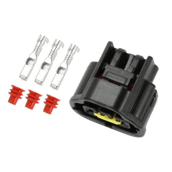 Unique Bargains 3 Pin Crankshaft Position Sensor Connector Plug Female Wire Terminal Connector for Toyota 1 Set
