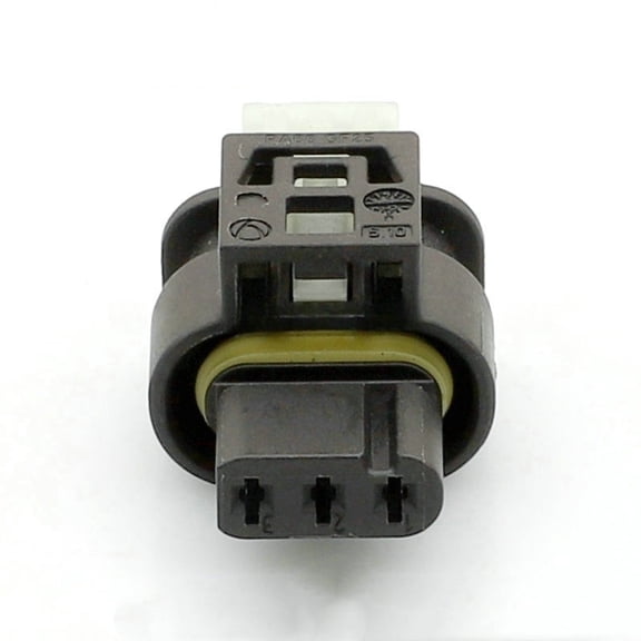 3 Pin Female Waterproof Automotive Cable Connector, Replacement for Reverse Camera & Camshaft Sensor Plug 805-121-521 7615490-03