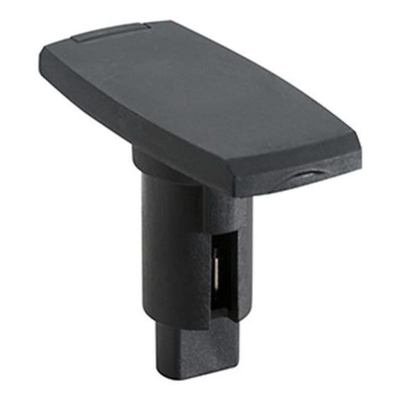 3 Pin LightArmor Plug-In Base, Black - Rectangle