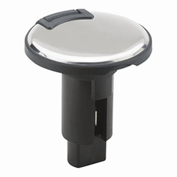 3 Pin LightArmor Plug-In Base, Stainless Steel - Round