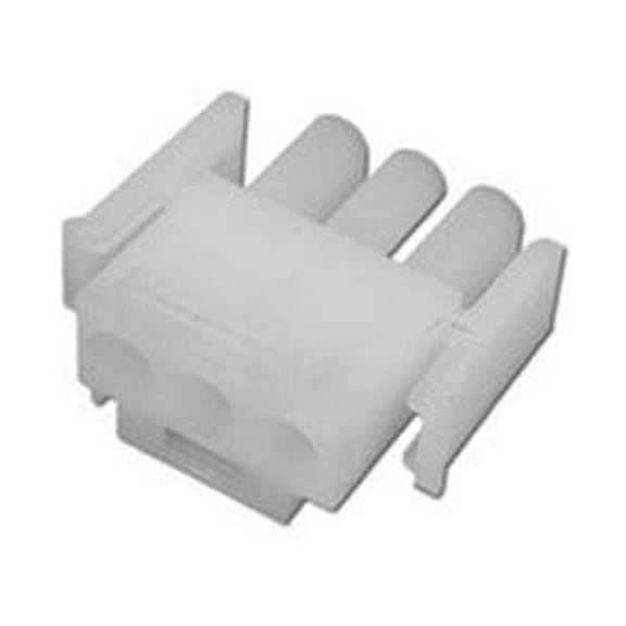 3 Pin Male Amp Plug - White