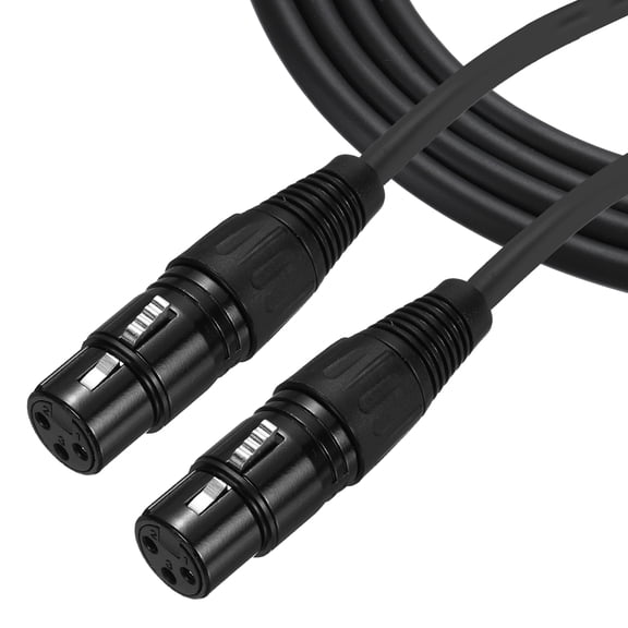 3-Pin XLR Female to Female Mic Cable 3 ft XLR Microphone Cable