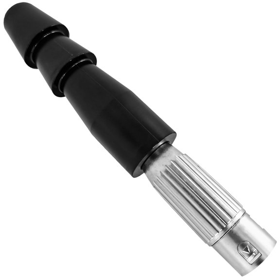 3-Pin XLR Male Connector Adapter for Motion Machinery, Reliable Aluminum & ABS Construction VAC-U-Lock Attachment, Universal Reciprocating Saw Conversion Head, 2.2 x 0.7 x 0.7 Inches
