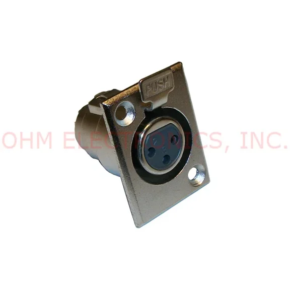 3 Pin Xlr Female Wall-Plug/Chassis-Mount For Balanced Audio Mic/Microphone Cpj3