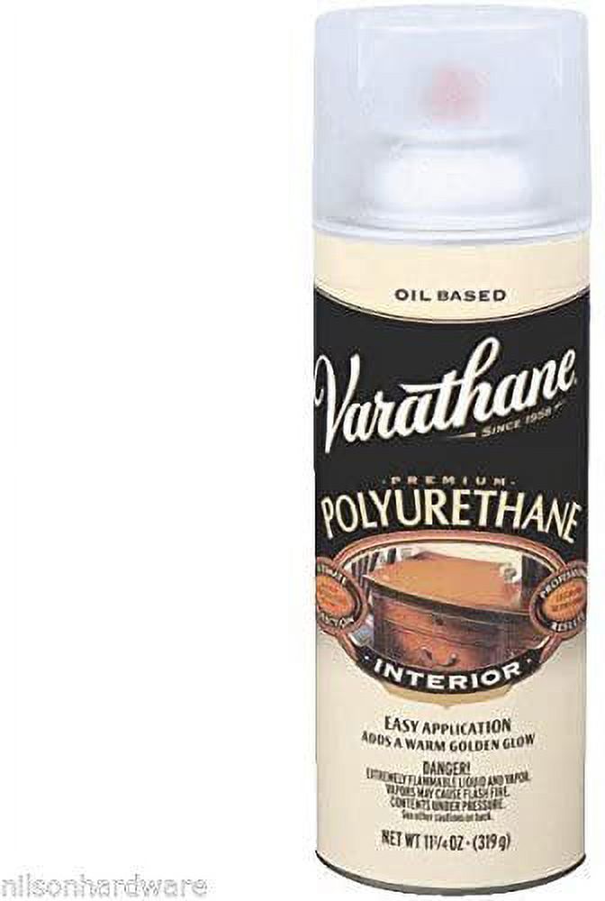 RUST-OLEUM 9181 Varathane Polyurethane Wood Finish Spray, Satin, 11.25 oz,  Multicolor - Household Varnishes 