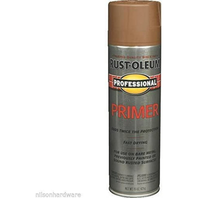 3 Pk 15 Oz Red RustOleum Professional Fast Dry Spray Primer 7569-838