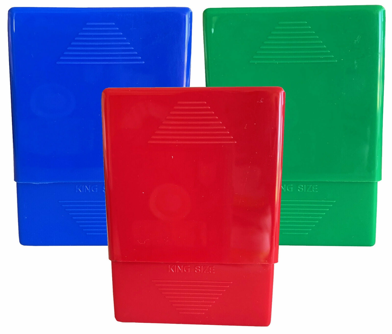crush proof cigarette case 3 Pk Asst Color Crush-Proof Plastic 2 Piece Cigarette Case For King &  100s-3203
