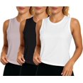 thumbnail image 1 of 3 Pack Women’s Summer Tank Tops Ice Silk Sleeveless Athletic Shirts for Gym Yoga Running Fitness, 1 of 1