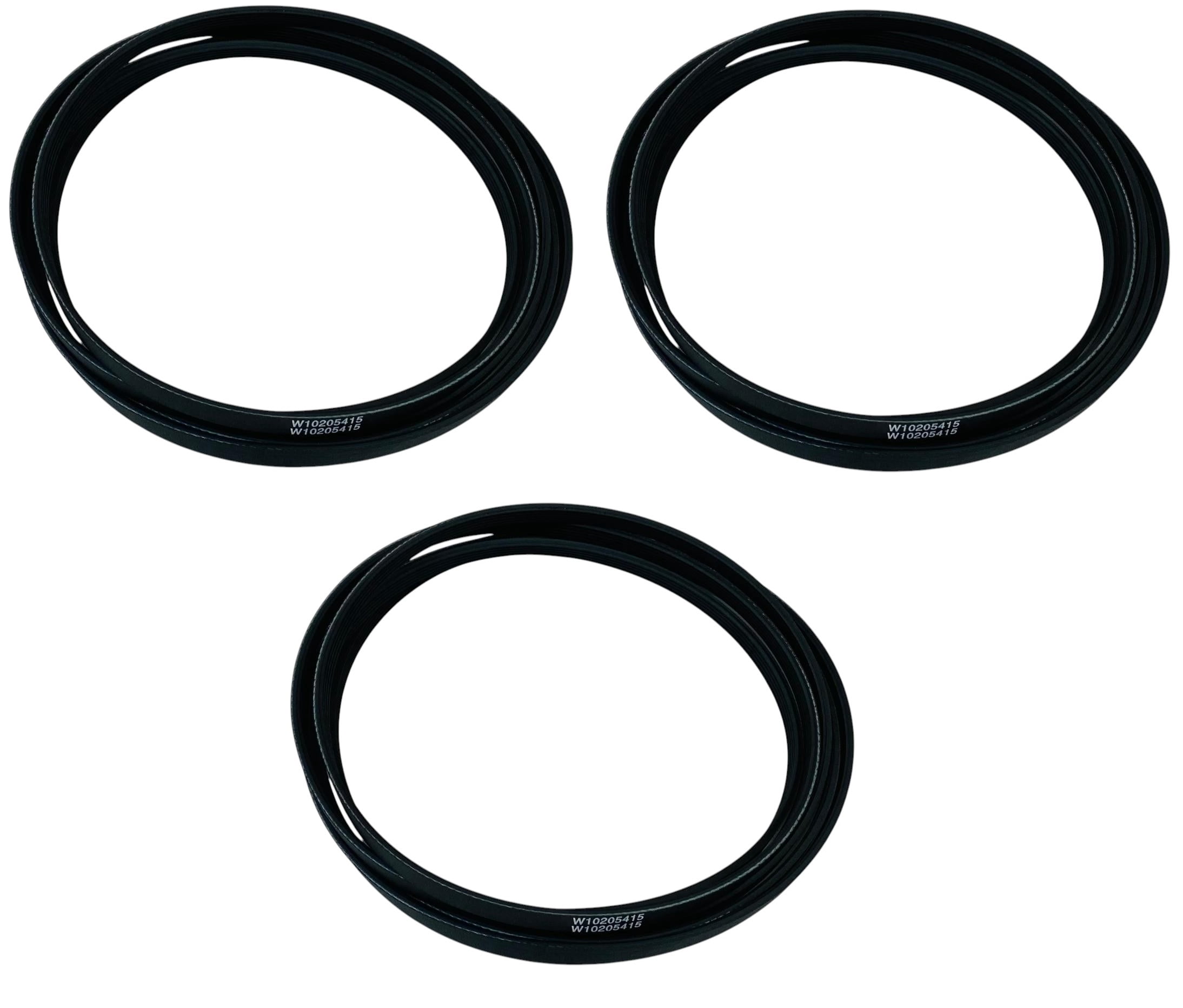 3-Pack Dryer Belt for Whirlpool, Sears, Kenmore, 349533, WPW10205415 WP33002535