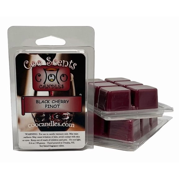 3 Pkgs Coo Candles Soy Wickless Candle Bar Wax Melts - Black Cherry Pinot