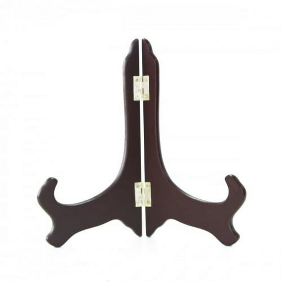 3" Plate Display Stand, Wooden Plate Easel in Dark Brown Color