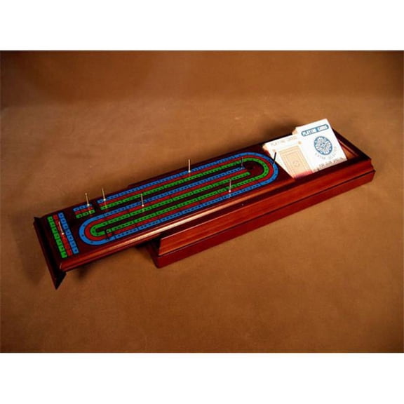 3 Player Walnut Cribbage Box