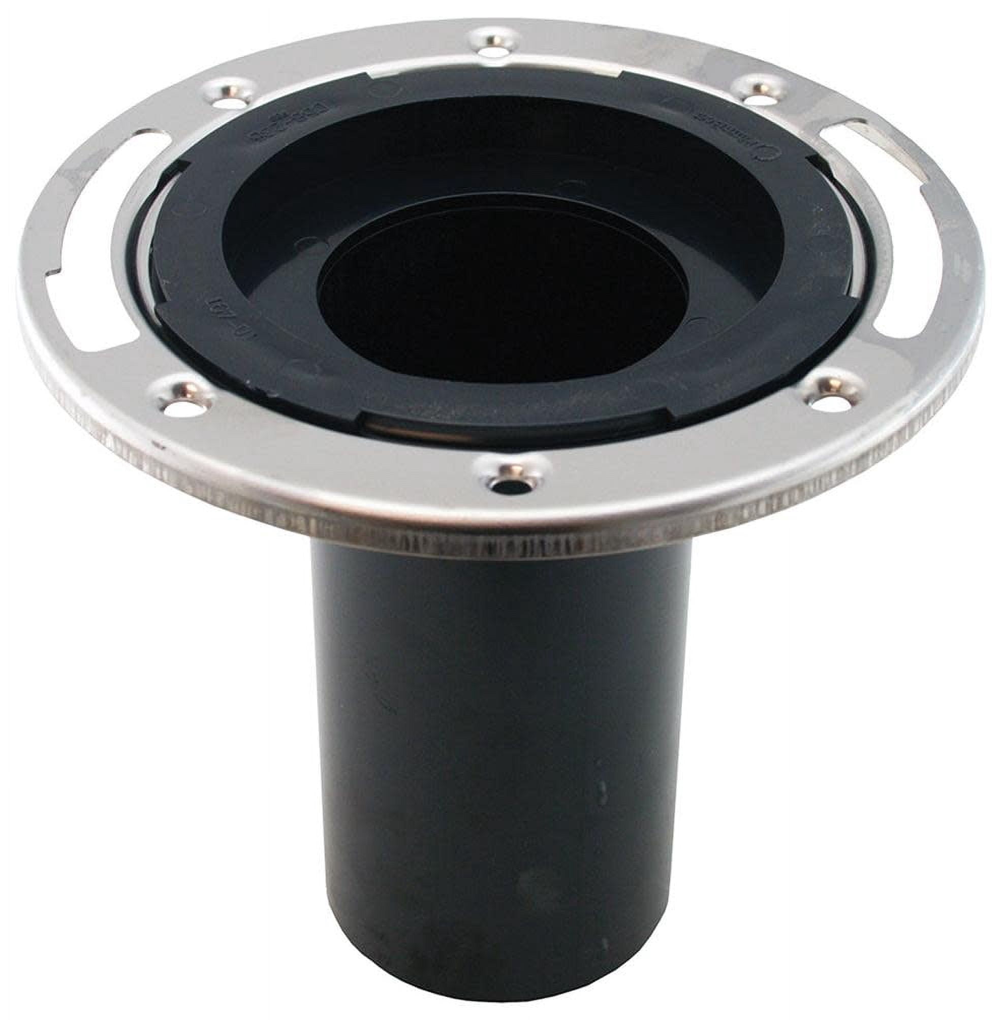 3" Plumbfit ABS Closet Flange with Stainless Steel Ring less Knockout ,PartNo C5