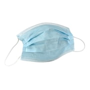 3 Ply Disposable Face Masks with Ear Loops and Adjustable Nose Clips, Box of 50