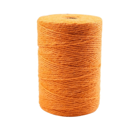 3 Ply Natural Jute Twine, 2mm 656FT Colored Craft Twine String, DIY Braiding Wrapping Hemp Cord, Decorative Binding Rope, Handmade Ornament Making Thread, Christmas Knitting Macrame Decoration