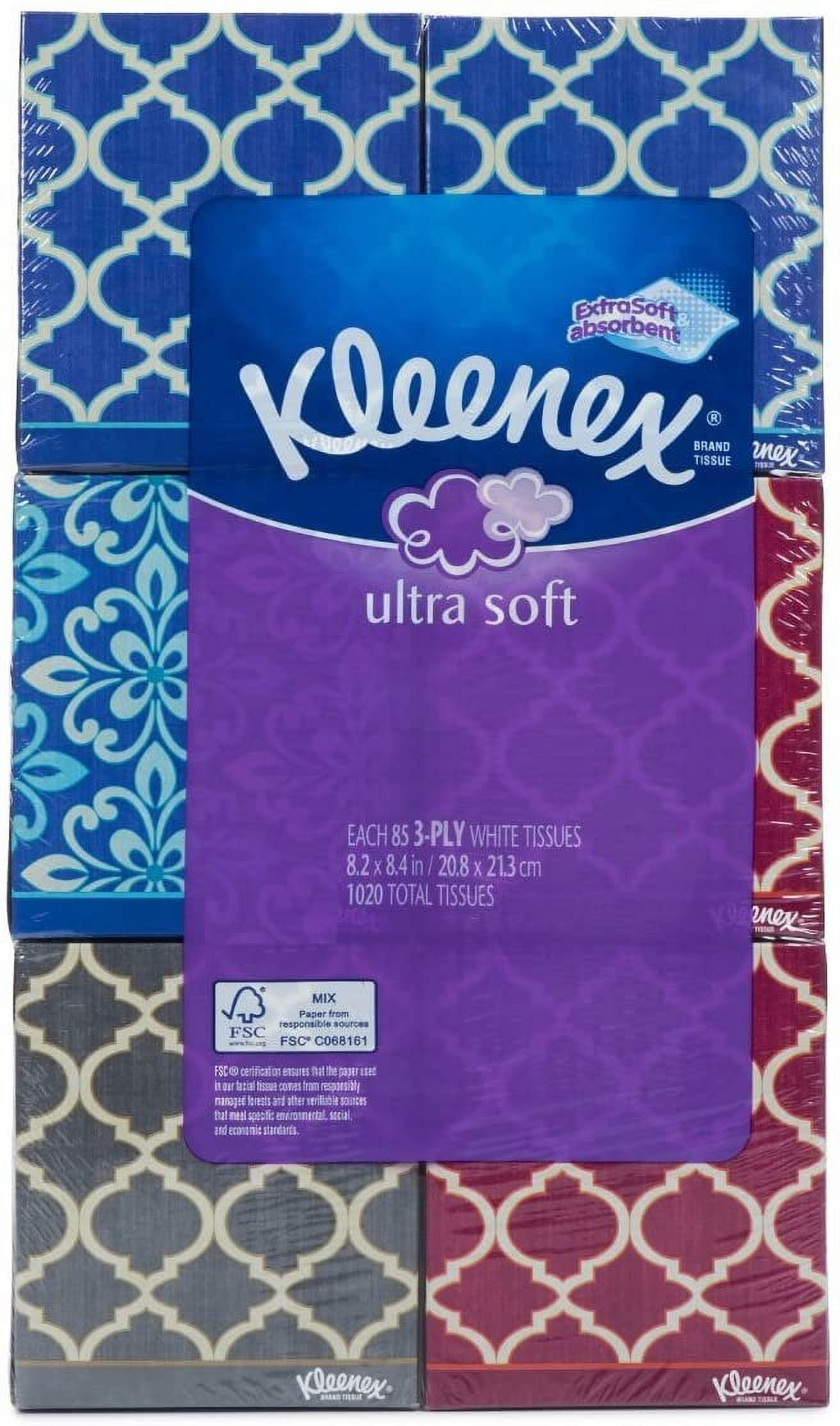 3-Ply Ultra Soft Tissues | 85 per Cube Box | Pack of 6 | Total 510 Ultra Soft Tissues