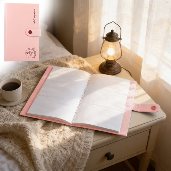 3 Pocket Clear Photo Album, 240 Slots Card Photo Scrapbook with Snap Closure Photo Albums for Photos Pictures Postcards Cards Protect Storage