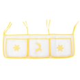 thumbnail image 1 of 3-Pocket Hanging Storage for Baby Bed, Large Capacity, Cartoony Design Mesh Crib Organizer, 1 of 8