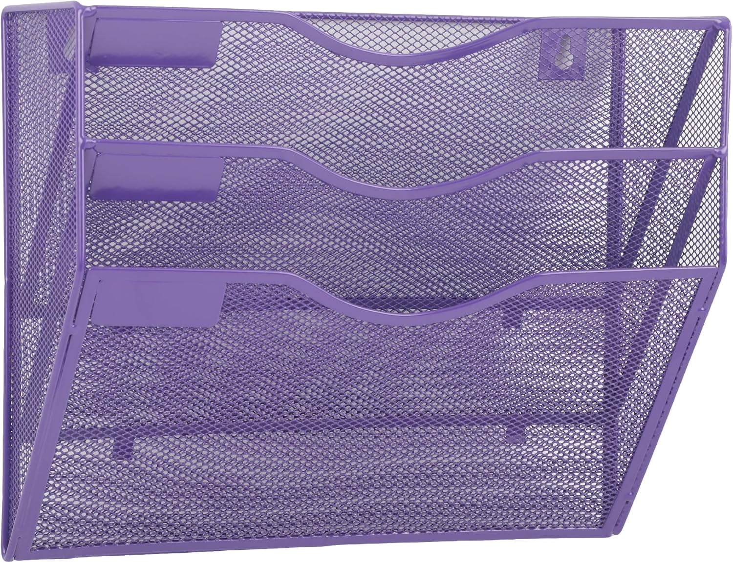 3 Pocket Mesh Hanging Wall File Organizer, Wall Mounted Mail Paper ...