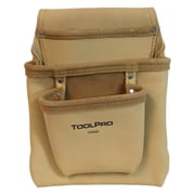 ToolPro Nail and Tool Pouch 3 Pocket Split Leather