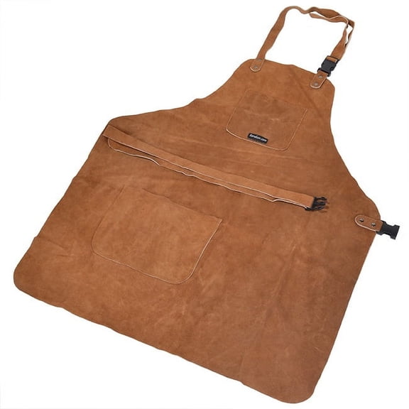 3 Pocket Suede Leather Wood Carvers Workers Chasers Gunsmith Tool Apron