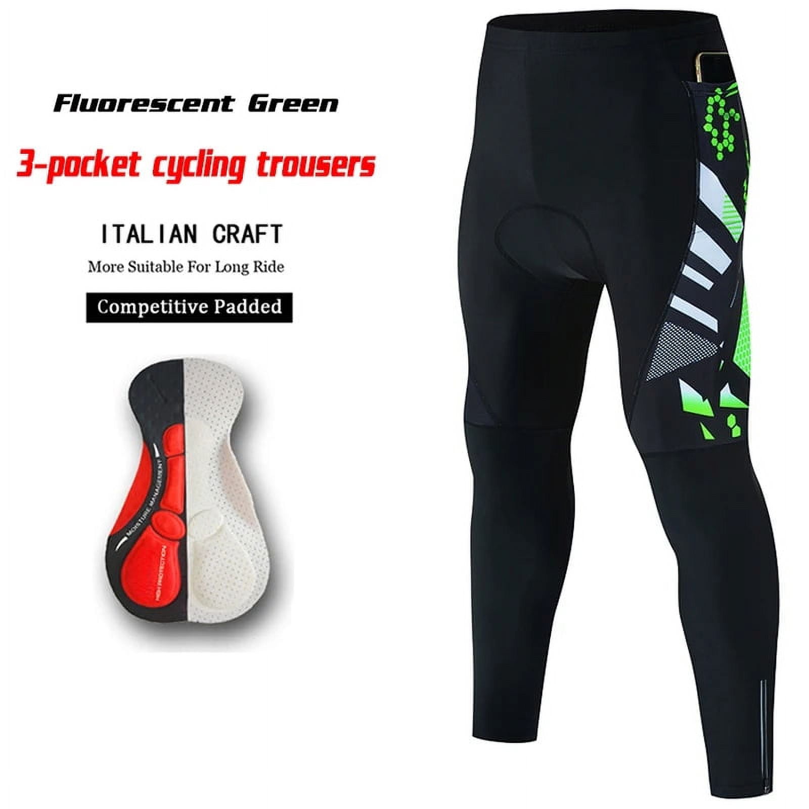 3 Pockets Anti shock 2024 Cycling Pants Mountain Bike Cycling Trousers Anti sweat 5D Anti Slip Padded Gel Racing Bicycle Pants Walmart