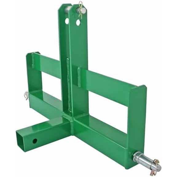 3 Point 2 Inch Receiver Hitch Drawbar with Suitcase Weight Brackets Replacement for Category 1 Tractor$$Garden & Patio