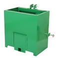 thumbnail image 1 of 3 Point Ballast Box w/Standard 2" Hitch Receiver, 5cu.ft Volume, 800lbs Capacity Fits Category 1 Tractor Attachment Green, 1 of 9