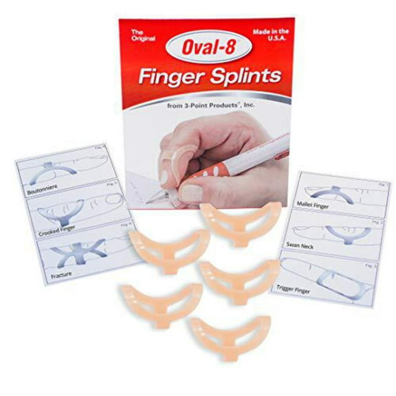 3-Point Products Oval-8 Finger Splint Size 14 (Pack of 5)