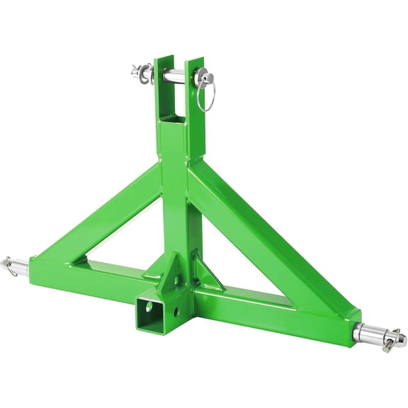 3 Point Quick Hitch Adapter Category 1 Tractor Hitch with 2 In Receiver and Tow Hook 10000 lbs Capacity