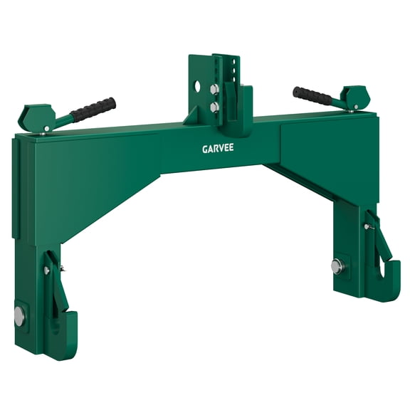 3 Point Quick Hitch for Cat 2, 3 PT Quick Hitch for Category 2 with 2" Receivers with 5 Level Adjustable Bolt, Compatible with Cat 2 Implements, 4000lbs Capacity