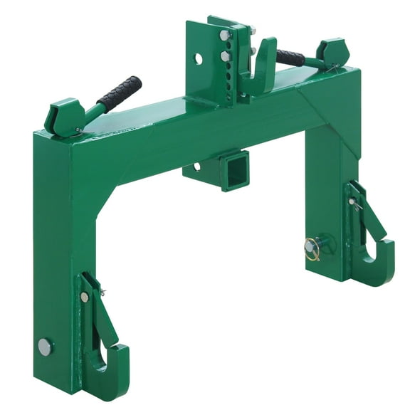 3 Point Quick Hitch Category 1, 3000 LBS Lifting Capacity Tractor Quick Hitch, 27.5" Between Lower Arms, 14.5" ~17.5" Level Adjustment, Quick Hitch Adaptor to Category 1 and 2 Tractors