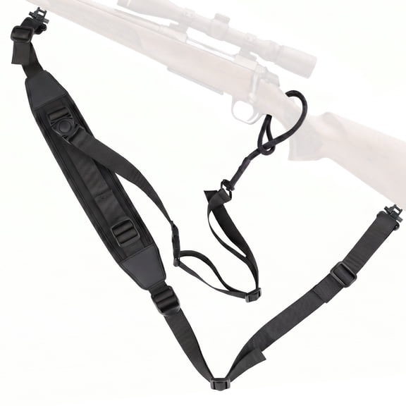 3-Point Rifle Sling for Hunting & Outdoor, Quick Release Adjustable 1 Padded Shoulder Strap, 2253