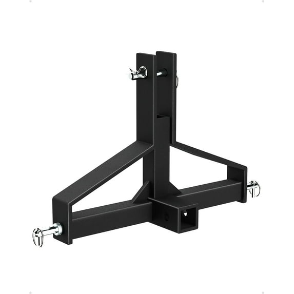 3 Point Trailer Hitch with 2" Receiver for Category 1 Tractor Drawbar Hitch Adapter for Kubota, John Deere, BX, LM25H, WLM Tractor, NorTrac, Yanmar, Kioti, Cat