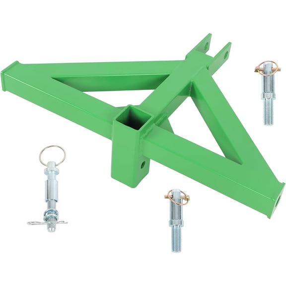 3 Point Trailer Hitch with 2" Receiver Quick Hitch Replacement for Kubota Heavy Duty Towing Hitch Category 1 Tractors(Green)