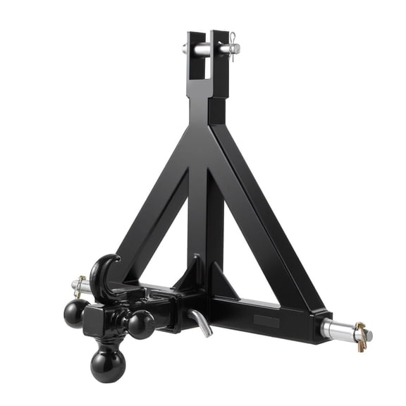 3 Point to 2" Trailer Hitch Adapter for Kubota Tractor, Drawbar Receiver, Quick Hitch Conversion, 2000-10000 lbs Capacity