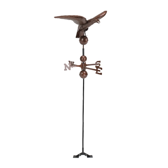 Northlight 3' Polished Eagle Outdoor Garden Weathervane - Chocolate Brown