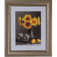 thumbnail image 1 of 3" Polystyrene Decorative Picture Frame by WholesaleArtsFrames-com 18x24 2518 Series - Brushed Red & Silver - Made In USA, 1 of 5