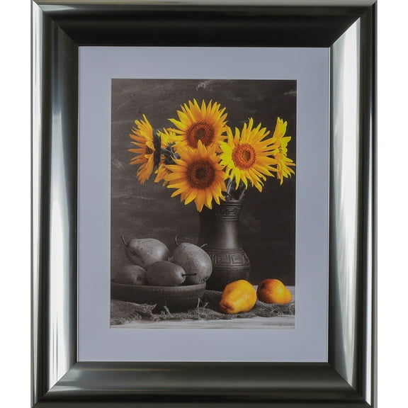 3" Polystyrene Futuristic Picture Frame by WholesaleArtsFrames-com 4x12 2138 Series - Luminous Silver - Made In USA