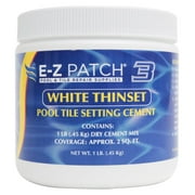 3 Pool Tile Thinset Cement for Repairs - Color Adjustable Pool Tile Adhesive (1 lb)