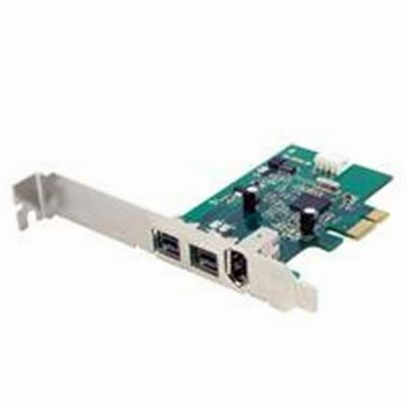 3 Port 2b1a PCI-E 1394 FireWire Adapter Card