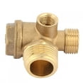thumbnail image 1 of 3 Port Brass Air Compressor Male Threaded Check Valve Tube Connector Tool Air Pressure Tank and Compressor Piston Pump, 1 of 9