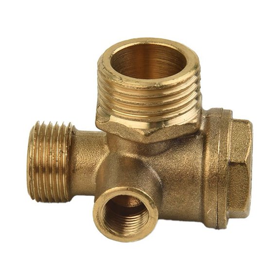 3 Port Brass Central Pneumatic 40400 Air Compressor Check Valve Thread