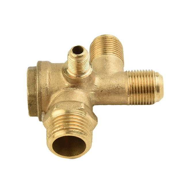 3 Port Check Valve Brass Male Check Valve Air Compressor Connector Tool
