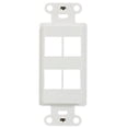 thumbnail image 1 of 3-Port Decorator Outlet Strap, White, 1 of 2