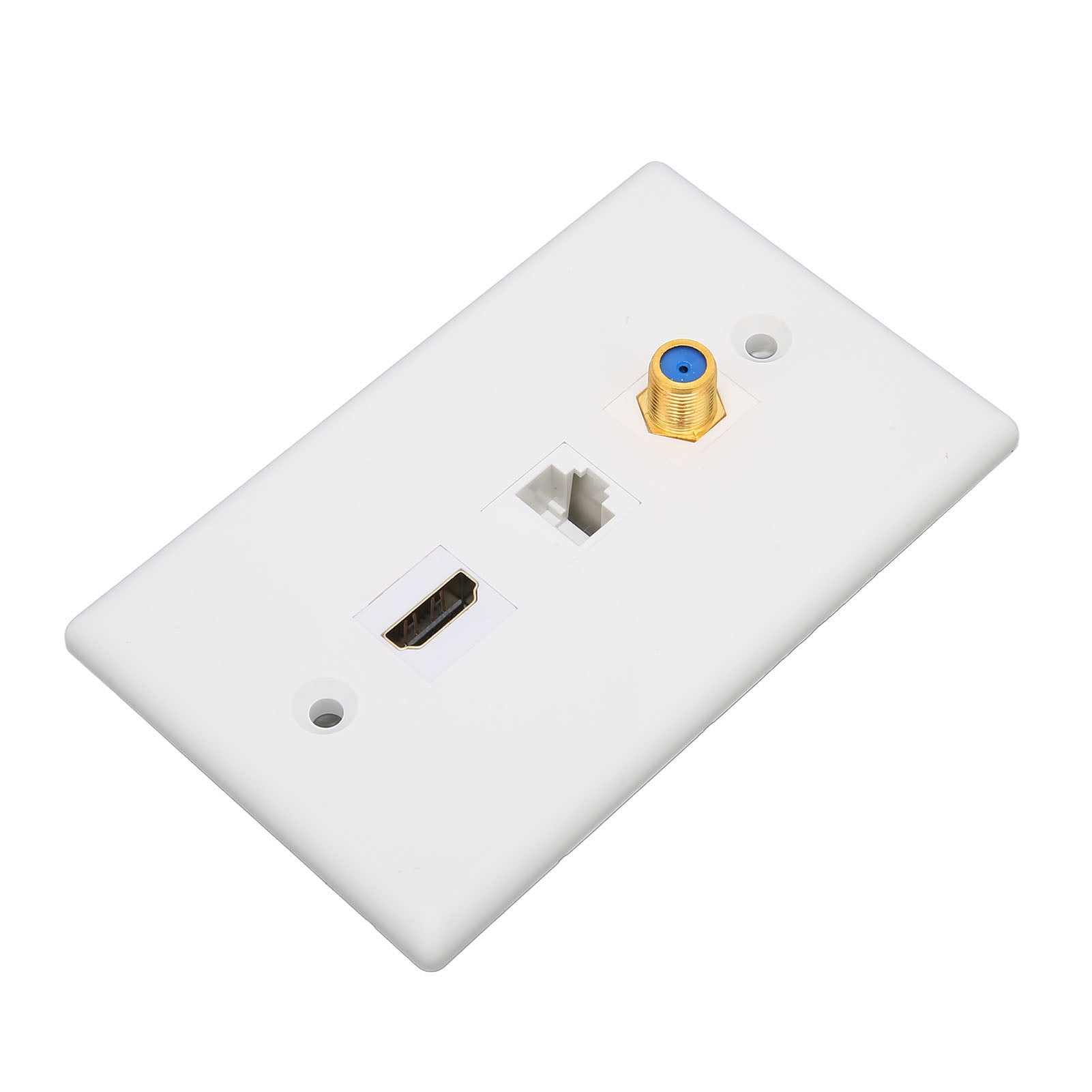 3 Port Wall Plate, HD Multimedia Interface CAT6 TV F Head