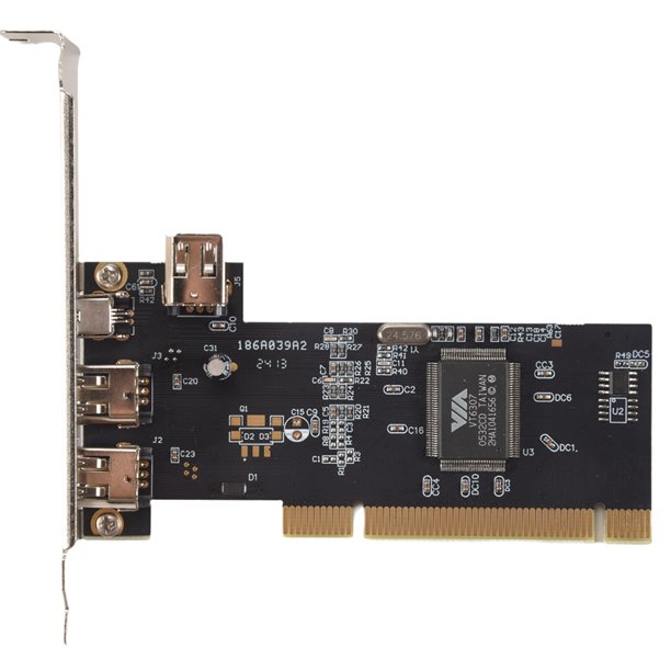 3 Port IEEE 1394 Firewire Card PCI Firewire Adapter IEEE 1394 PCI Controller Card for Desktop PC