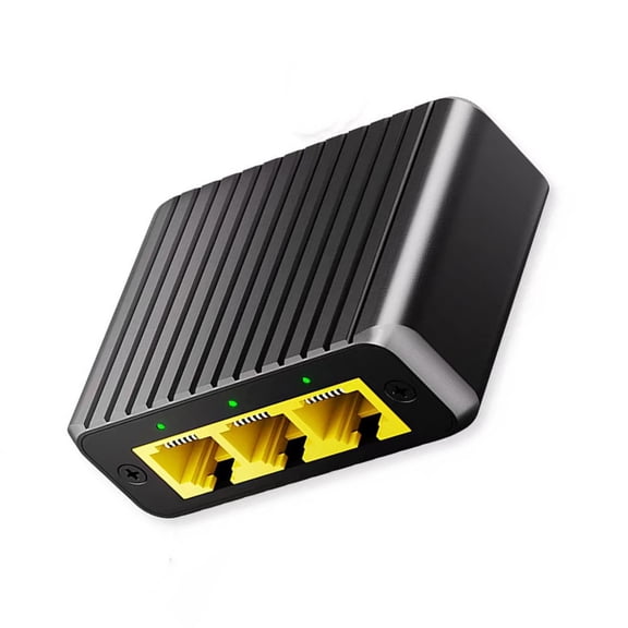 3 Port Networking Switcher 1000Mbps RJ45 Adapter Gigabit Switcher 1 in 3 Out Ethernet Splitter for Desktop Routers Sharer